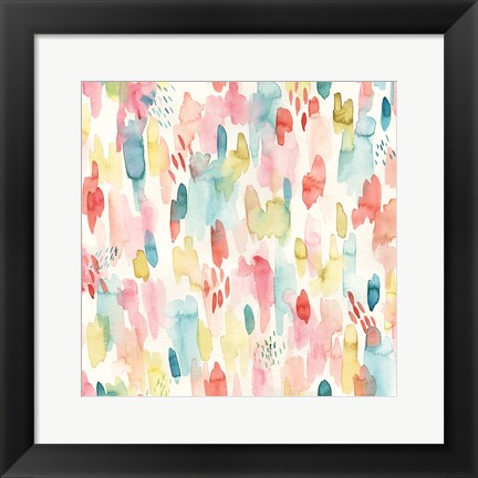 Framed Tropical Fun Pattern II Print