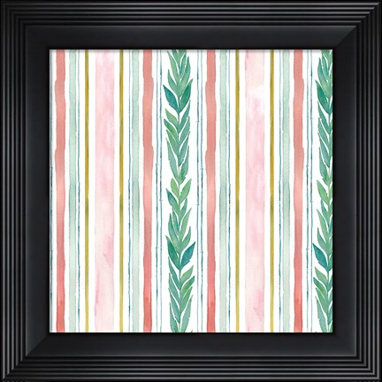 Framed Tropical Fun Pattern V Print