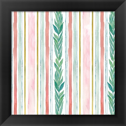 Framed Tropical Fun Pattern V Print