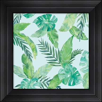 Framed Tropical Fun Pattern VIII Print