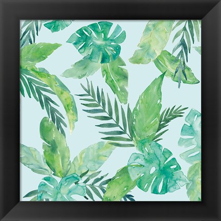 Framed Tropical Fun Pattern VIII Print