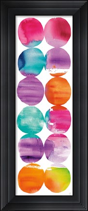 Framed Spring Dots Panel I Print