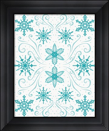 Framed Christmas Otomi I Print