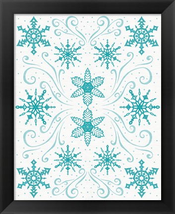 Framed Christmas Otomi I Print