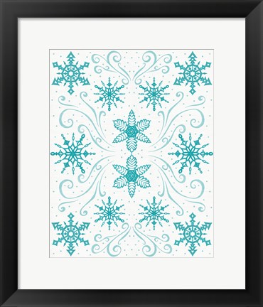 Framed Christmas Otomi I Print