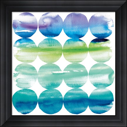 Framed Summer Dots Crop with White Border Print