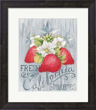 Framed American Berries I Print