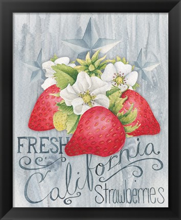 Framed American Berries I Print