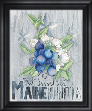 Framed American Berries II Print