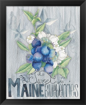 Framed American Berries II Print