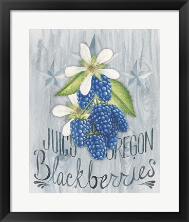 Framed American Berries IV Print