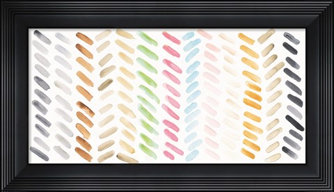 Framed Watercolor Swipes Print