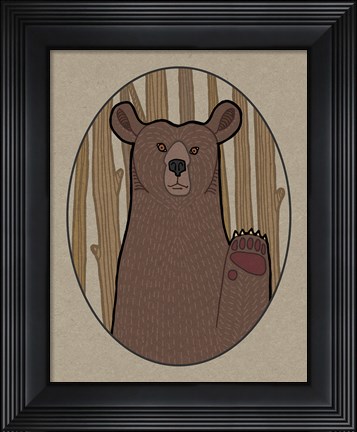 Framed Forest Friends IV Print