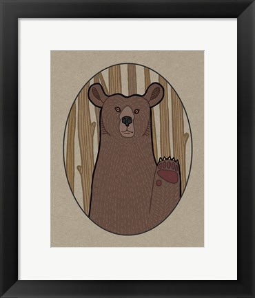 Framed Forest Friends IV Print