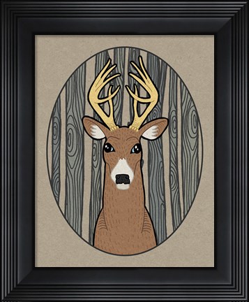 Framed Forest Friends III Print