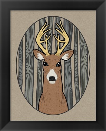 Framed Forest Friends III Print