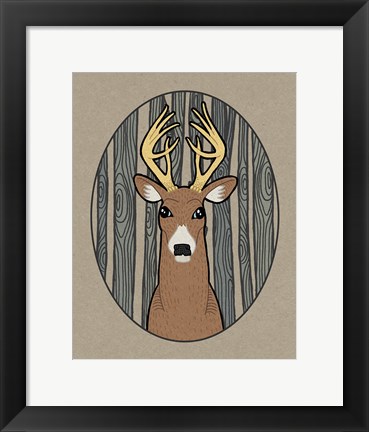 Framed Forest Friends III Print