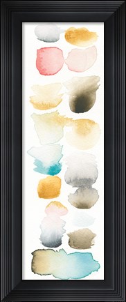 Framed Watercolor Swatch Panel II Print