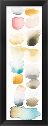 Framed Watercolor Swatch Panel II Print