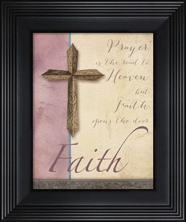 Framed Words for Worship Faith Print