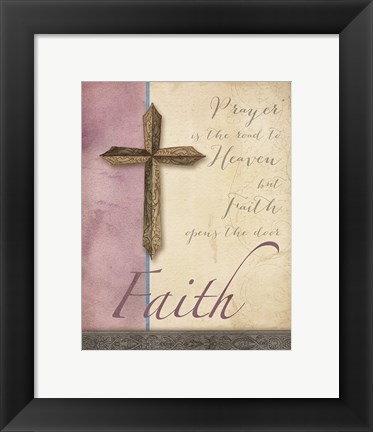 Framed Words for Worship Faith Print