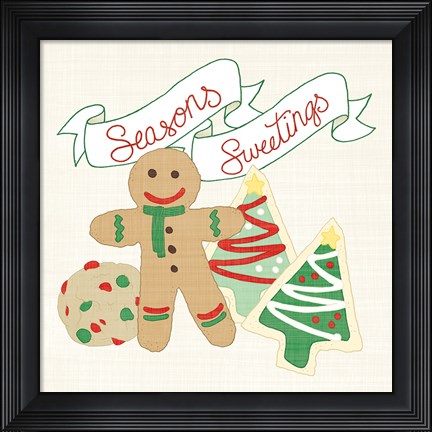 Framed Seasons Sweetings IV v2 Print