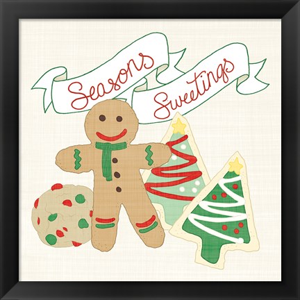 Framed Seasons Sweetings IV v2 Print