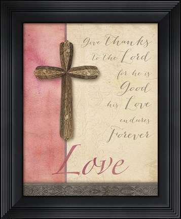Framed Words for Worship Love Print
