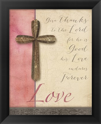 Framed Words for Worship Love Print