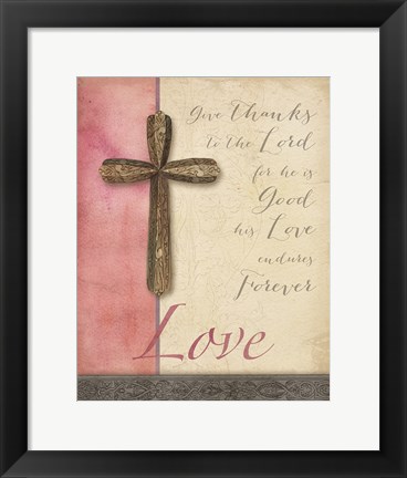 Framed Words for Worship Love Print