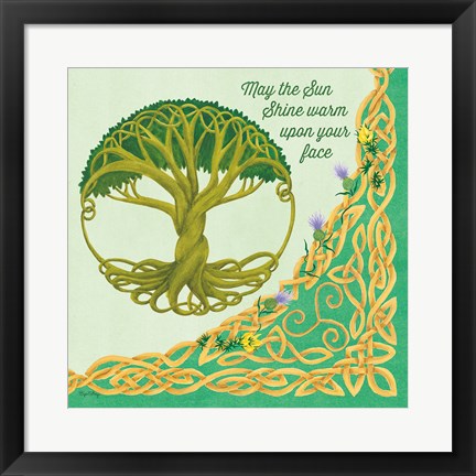 Framed Celtic Charm IV Print