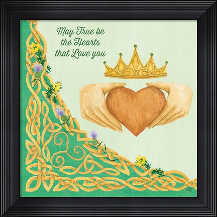 Framed Celtic Charm III Print