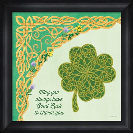 Framed Celtic Charm I Print