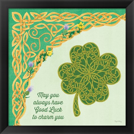 Framed Celtic Charm I Print