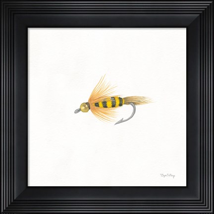 Framed Gone Fishin VII Print