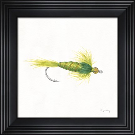 Framed Gone Fishin IV Print