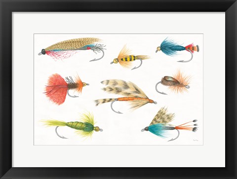 Framed Gone Fishin I Print