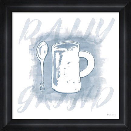 Framed Jazzy Java IV Print