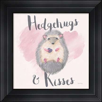 Framed My Furry Valentine III Sq Print