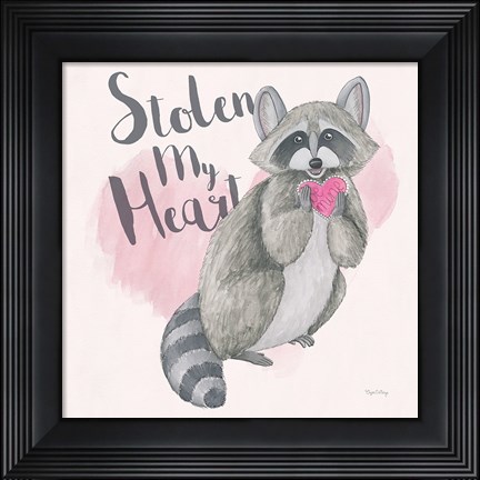 Framed My Furry Valentine I Sq Print