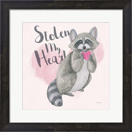 Framed My Furry Valentine I Sq Print