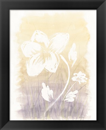 Framed Floral Silhouette II Print