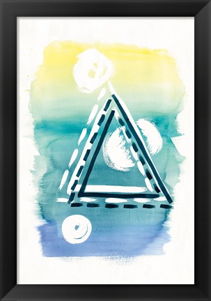 Framed Offset Shapes Triangle Print