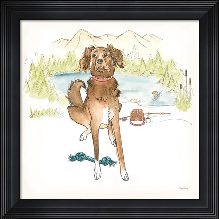 Framed Dog Days of Summer Luna Print