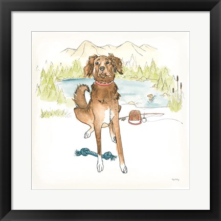 Framed Dog Days of Summer Luna Print
