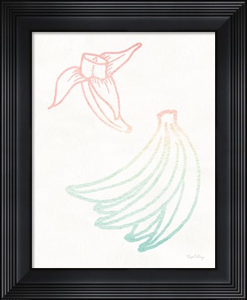 Framed Sunset Palms Fruit III Print