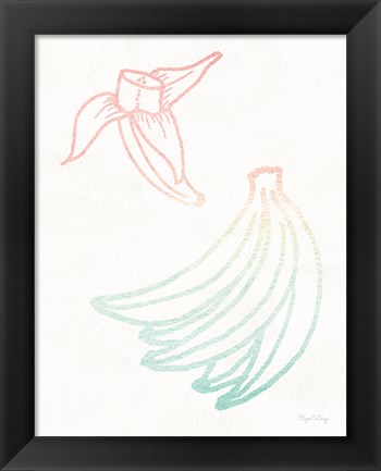 Framed Sunset Palms Fruit III Print
