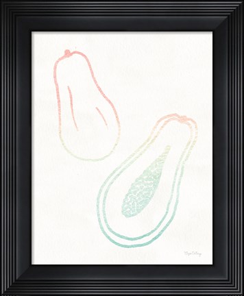 Framed Sunset Palms Fruit I Print