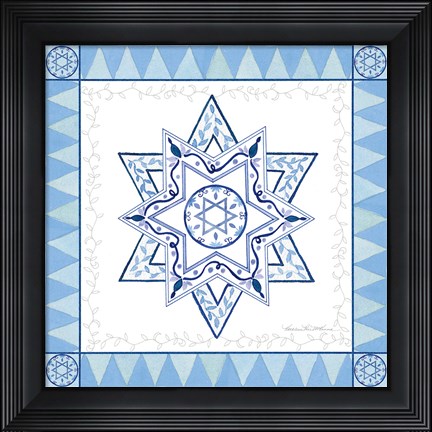 Framed Celebrating Hanukkah I Print