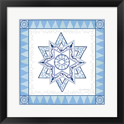 Framed Celebrating Hanukkah I Print